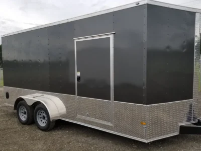 2024 Fast Cargo Charcoal Gray 7×16 Enclosed Cargo Trailer