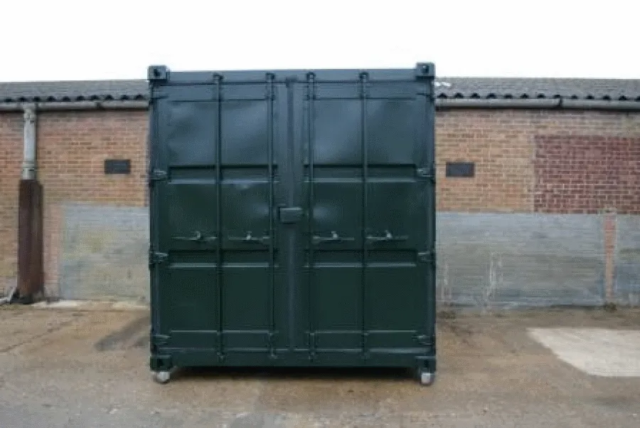 337-10ft-Cut-Down-Used-Container-End-Doors 10ft Cut Down Used Container - Image 1