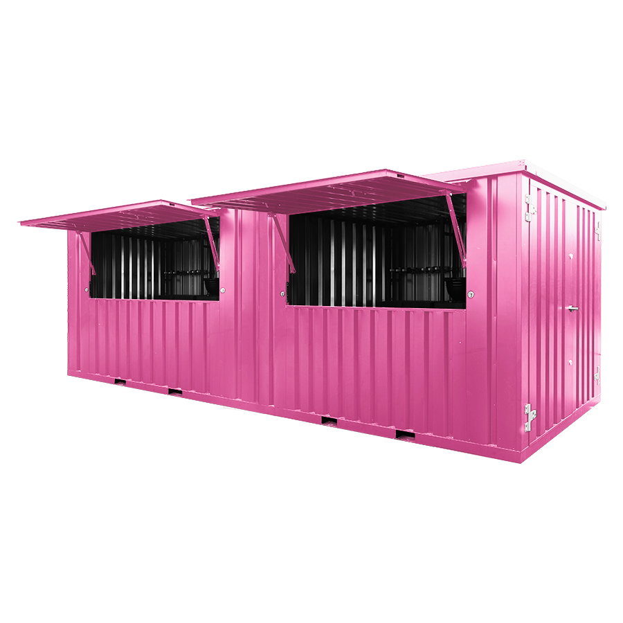 FOCO-BAR-6X2-RAL-3014 (1) 20 Foot Pink Container Bar – Durable, Portable & Easy to Assemble - Image 1