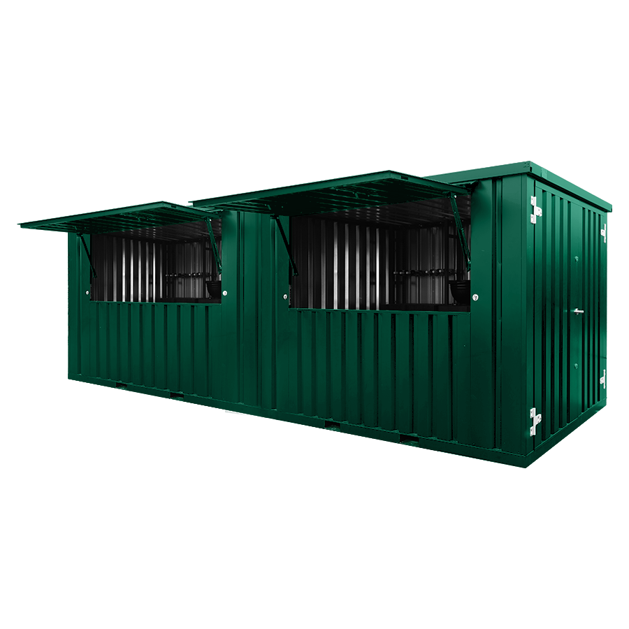 FOCO-BAR-6X2-RAL-6005-2-1 (1) Durable 20 Foot Green Container Bar – Available in All RAL Colors - Image 1
