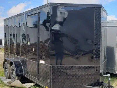 2024 Anvil Blackout 7×16 Enclosed Motorcycle Trailer