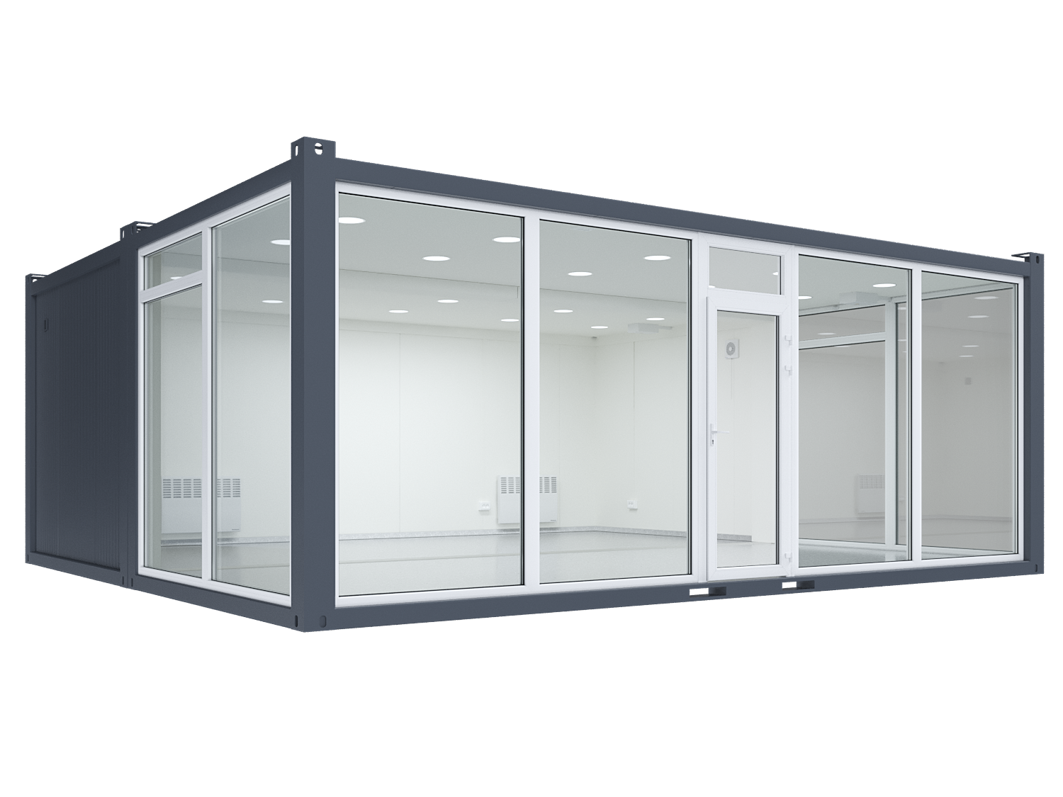 sc-9 Double Space, 3 Glass Walls - Image 1